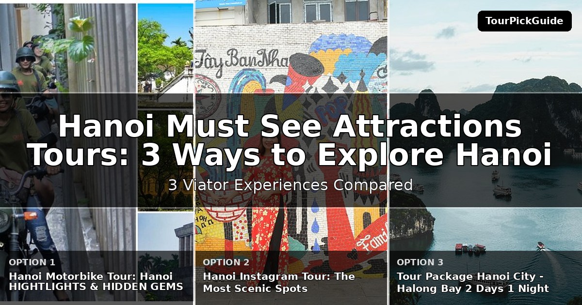 Hanoi must see attractions tours – three Viator experiences compared