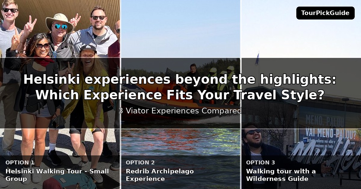 Helsinki experiences beyond the highlights – three Viator experiences compared