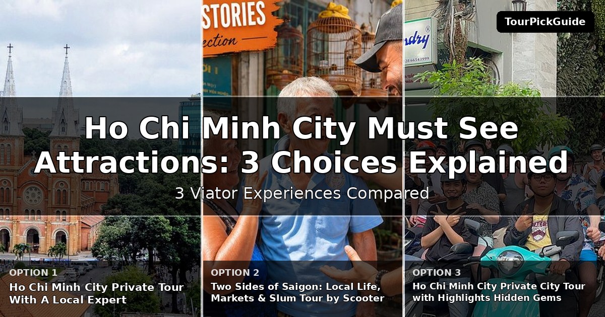 Ho Chi Minh City must see attractions tours – three Viator experiences compared