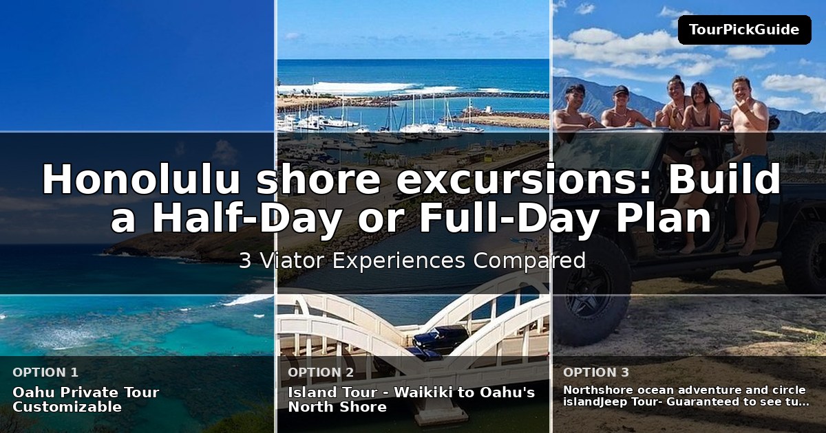 Honolulu shore excursions – three Viator experiences compared