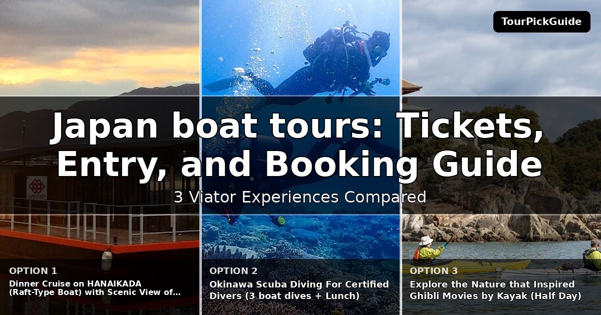 Japan boat tours – three Viator experiences compared