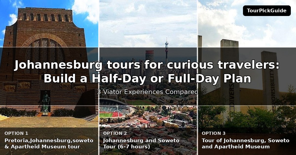 Johannesburg tours for curious travelers – three Viator experiences compared