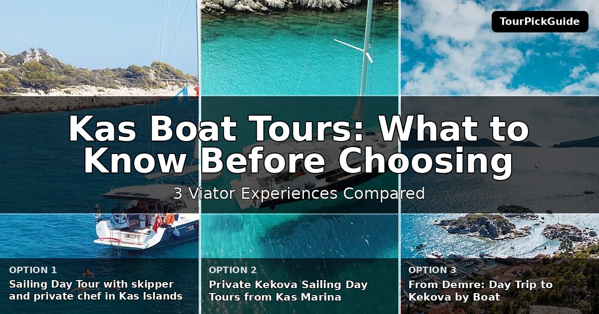 Kas boat tours – three Viator experiences compared
