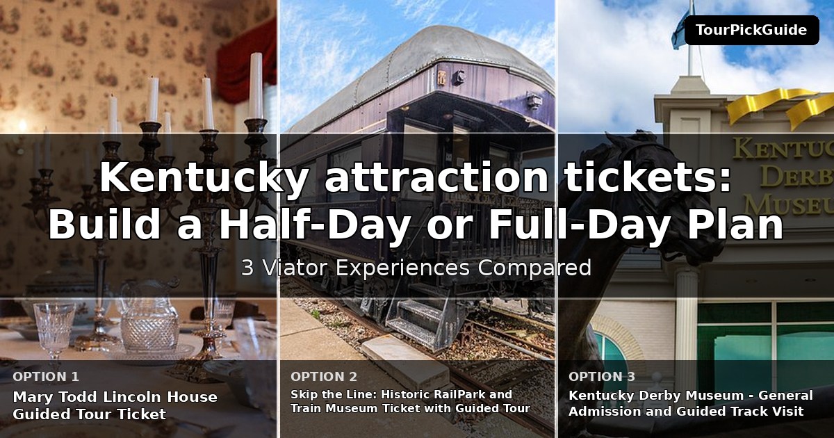 Kentucky attraction tickets – three Viator experiences compared