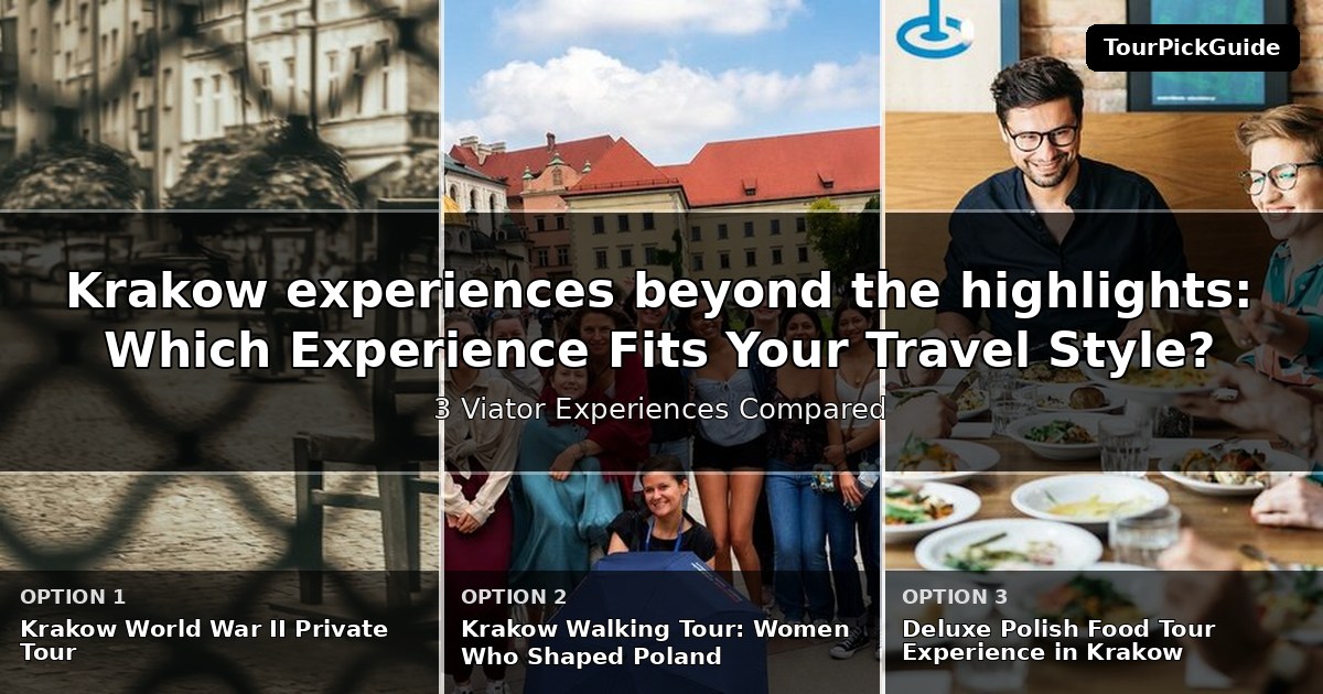 Krakow experiences beyond the highlights – three Viator experiences compared