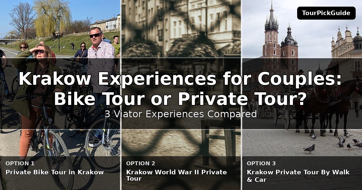 Krakow experiences for couples – three Viator experiences compared