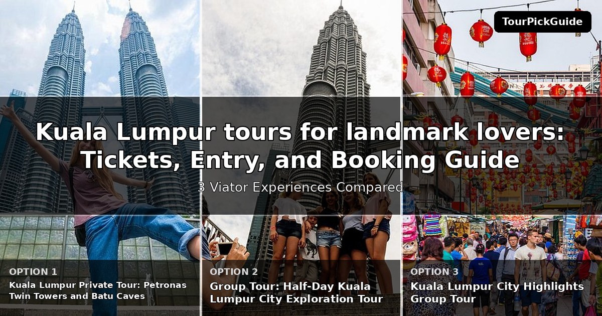 Kuala Lumpur tours for landmark lovers – three Viator experiences compared