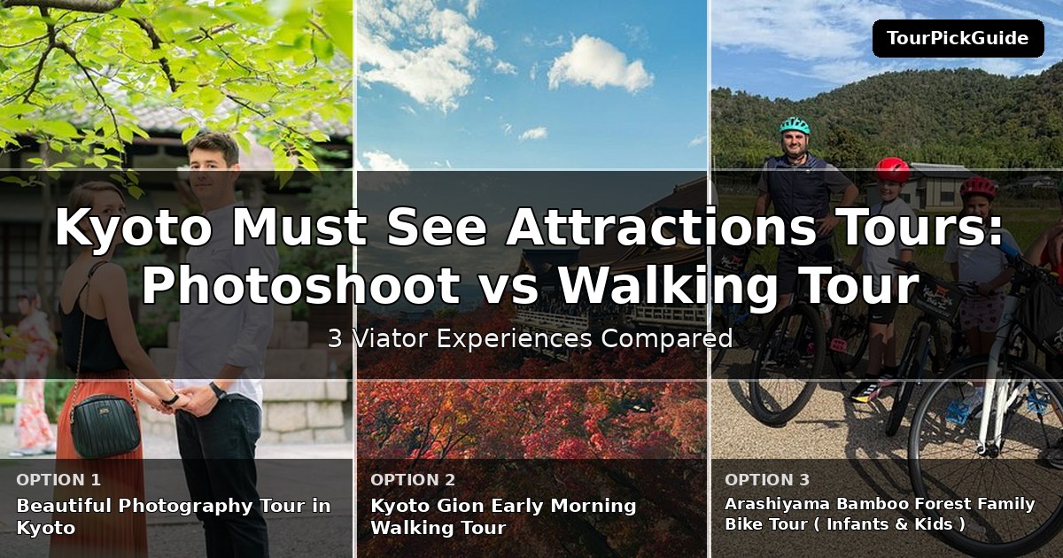Kyoto must see attractions tours – three Viator experiences compared