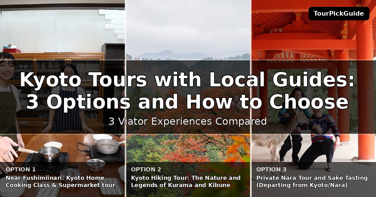 Kyoto tours with local guides – three Viator experiences compared