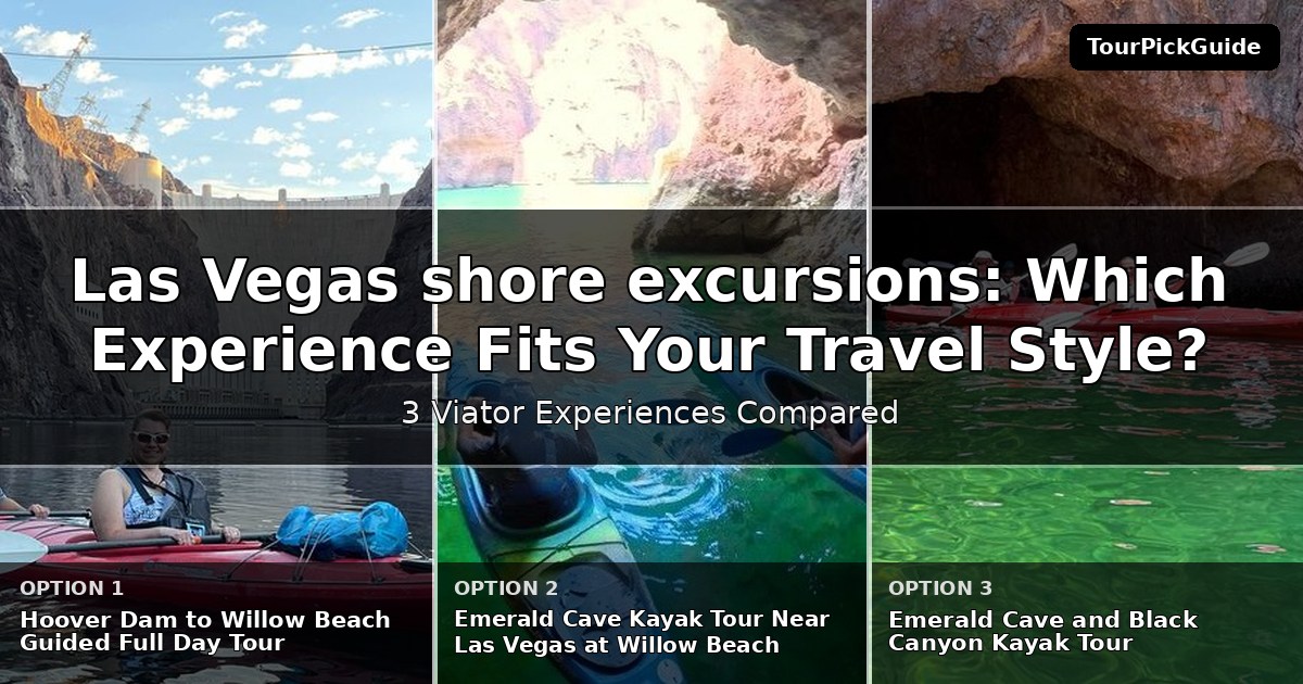 Las Vegas shore excursions – three Viator experiences compared
