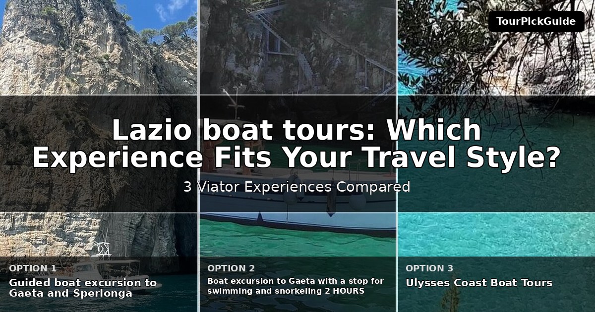 Lazio boat tours – three Viator experiences compared