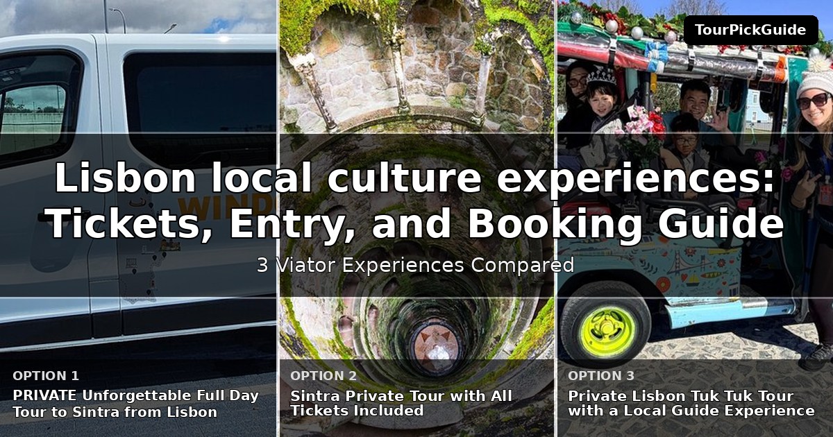 Lisbon local culture experiences – three Viator experiences compared