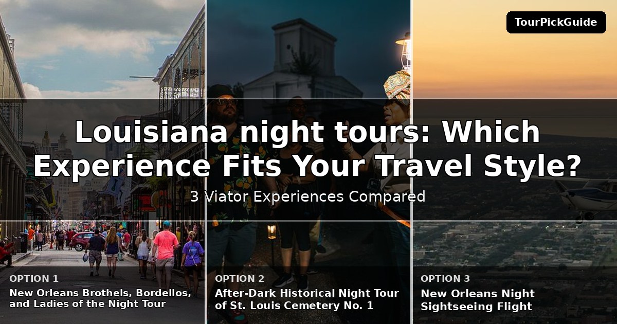 Louisiana night tours – three Viator experiences compared