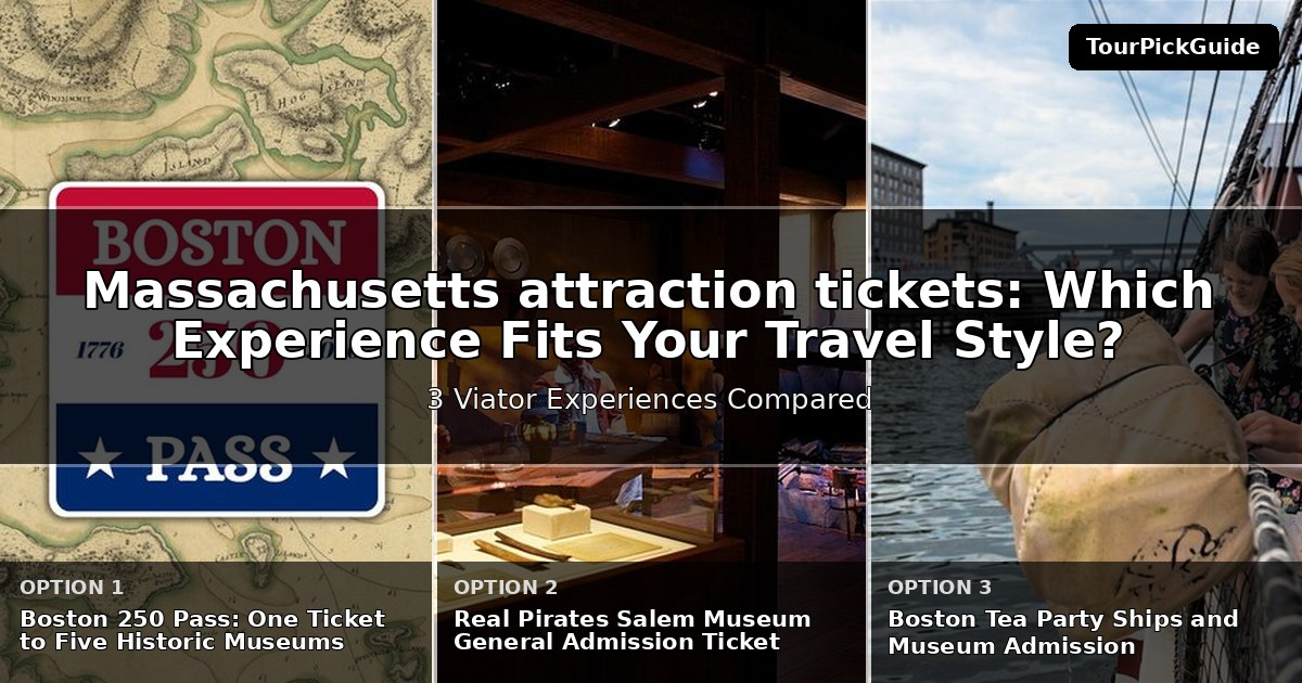 Massachusetts attraction tickets – three Viator experiences compared