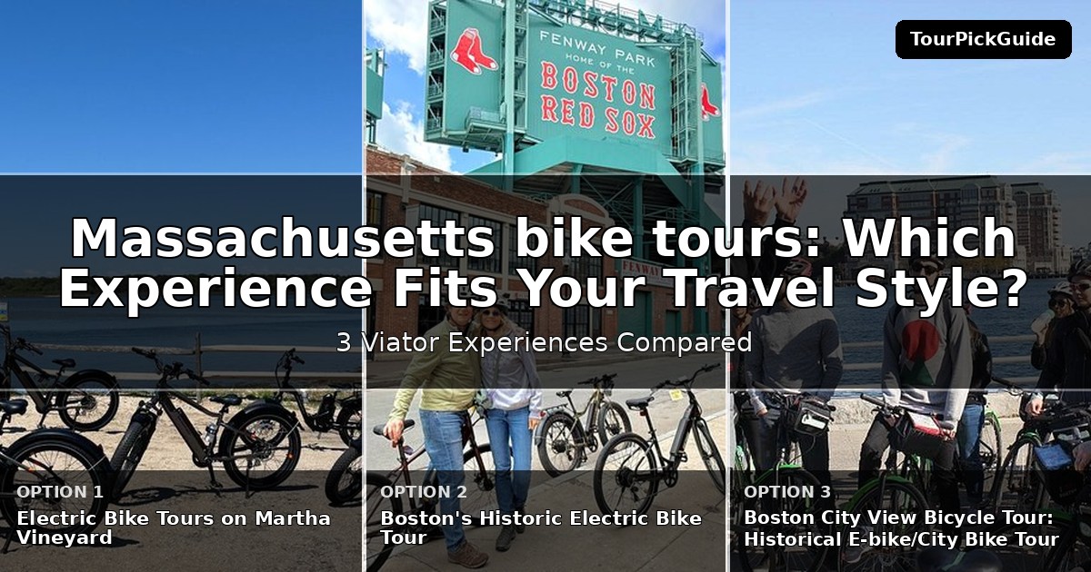 Massachusetts bike tours – three Viator experiences compared