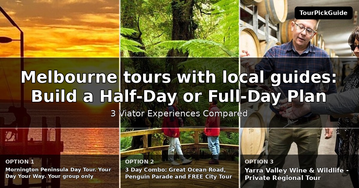 Melbourne tours with local guides – three Viator experiences compared