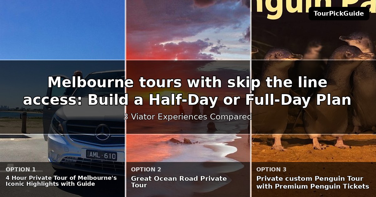 Melbourne tours with skip the line access – three Viator experiences compared