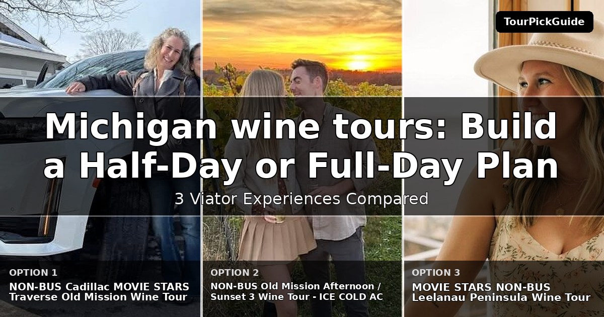 Michigan wine tours – three Viator experiences compared
