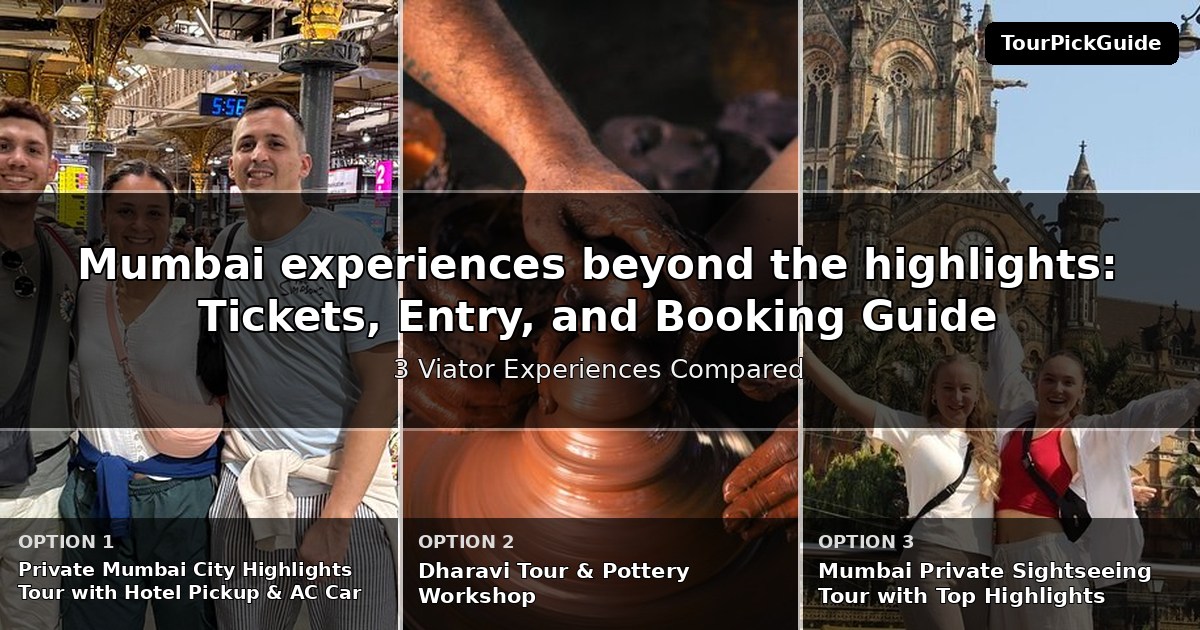 Mumbai experiences beyond the highlights – three Viator experiences compared