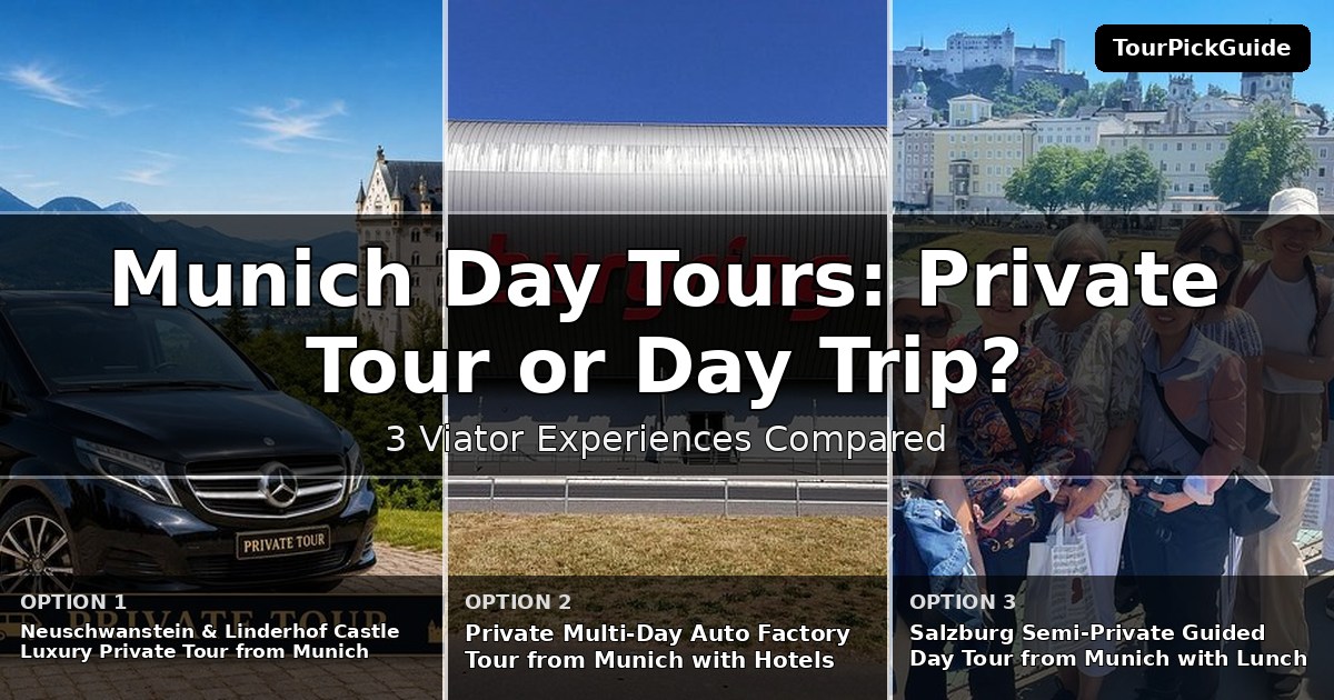 Munich day tours – three Viator experiences compared