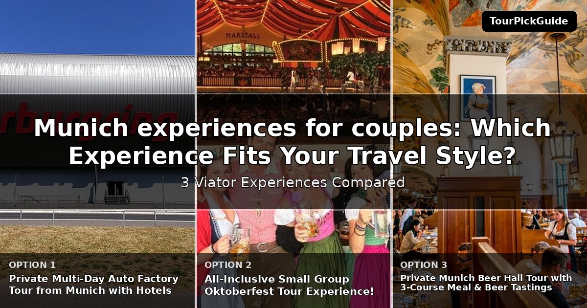 Munich experiences for couples – three Viator experiences compared