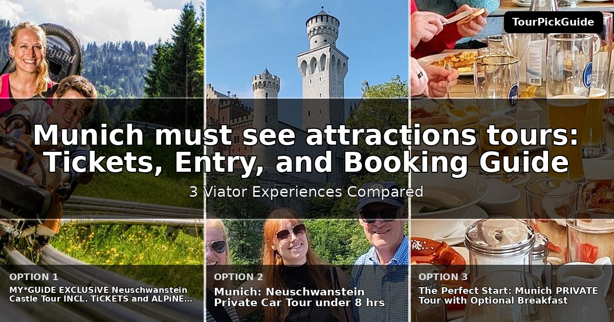 Munich must see attractions tours – three Viator experiences compared