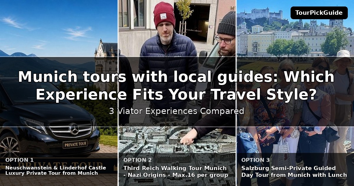 Munich tours with local guides – three Viator experiences compared