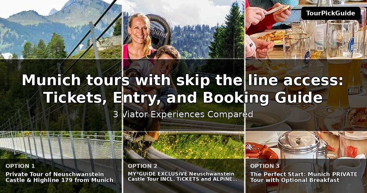 Munich tours with skip the line access – three Viator experiences compared
