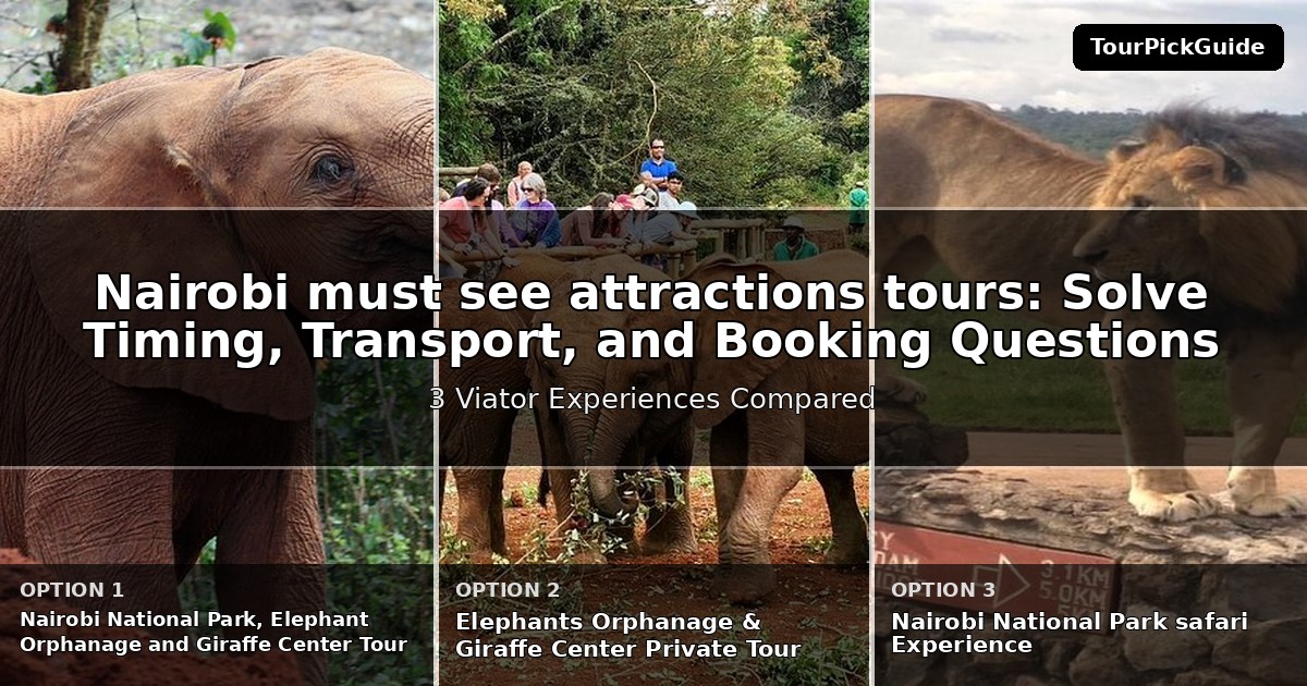 Nairobi must see attractions tours – three Viator experiences compared