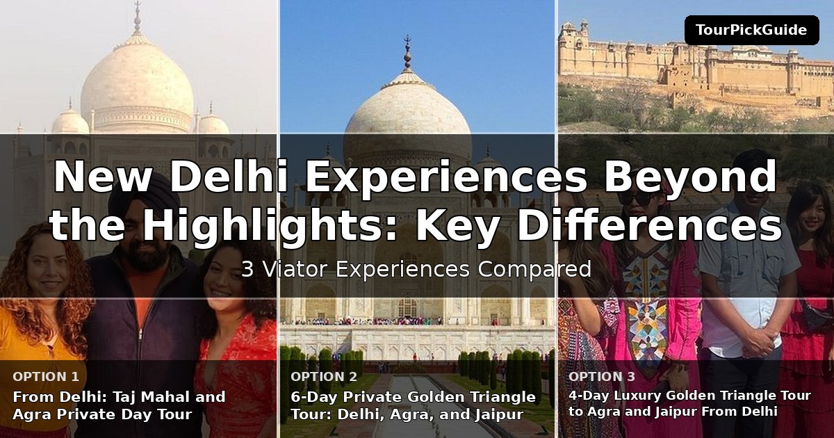 New Delhi experiences beyond the highlights – three Viator experiences compared