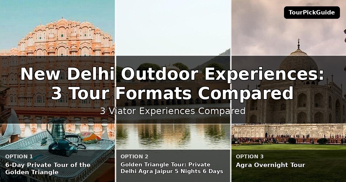 New Delhi outdoor experiences – three Viator experiences compared
