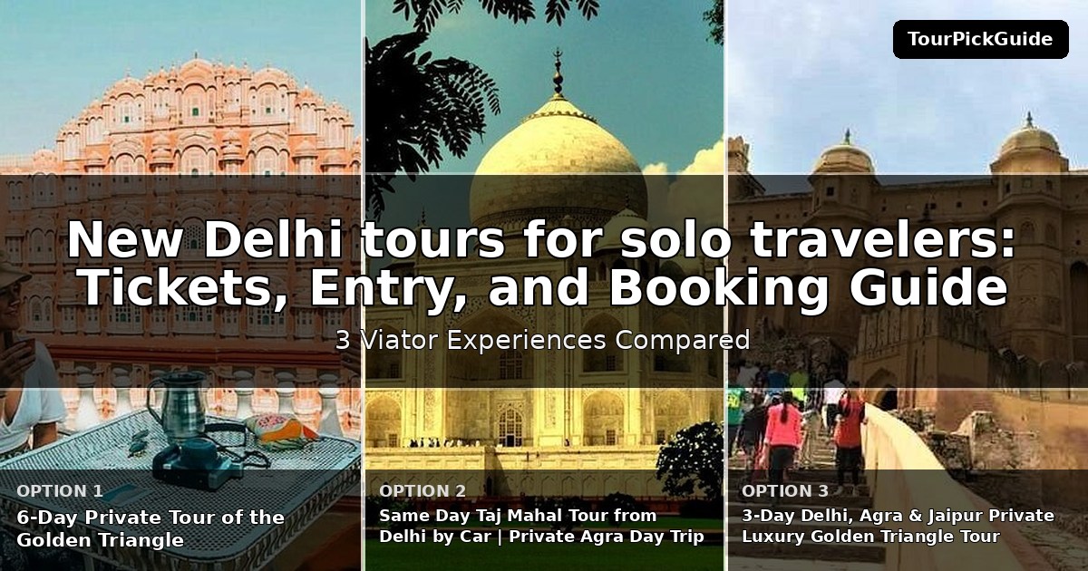 New Delhi tours for solo travelers – three Viator experiences compared