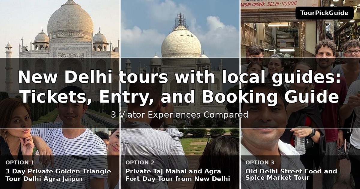 New Delhi tours with local guides – three Viator experiences compared