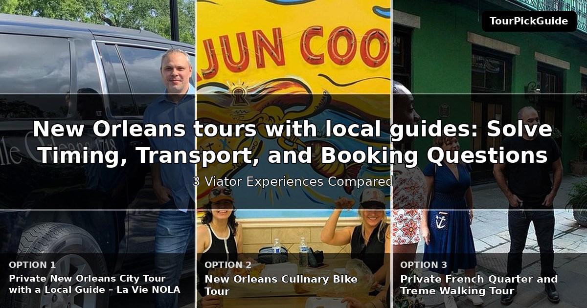 New Orleans tours with local guides – three Viator experiences compared