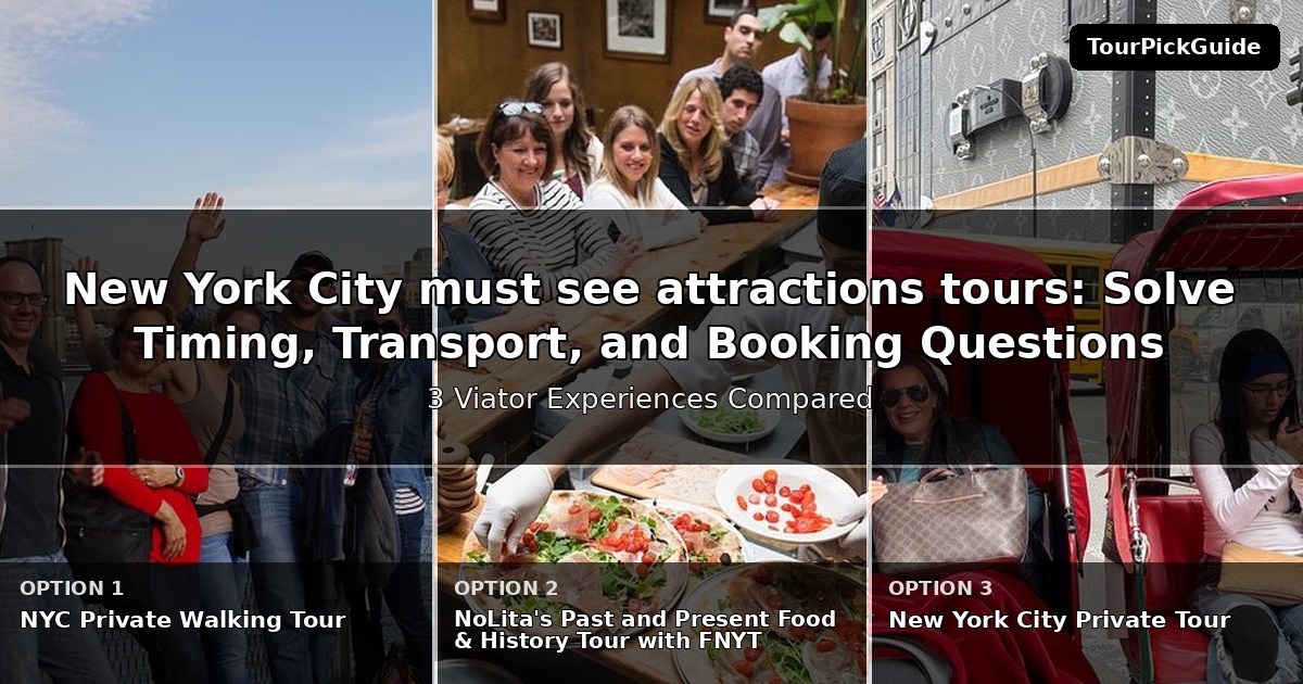 New York City must see attractions tours – three Viator experiences compared