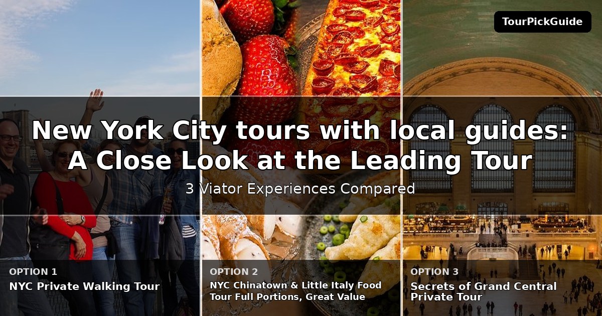 New York City tours with local guides – three Viator experiences compared