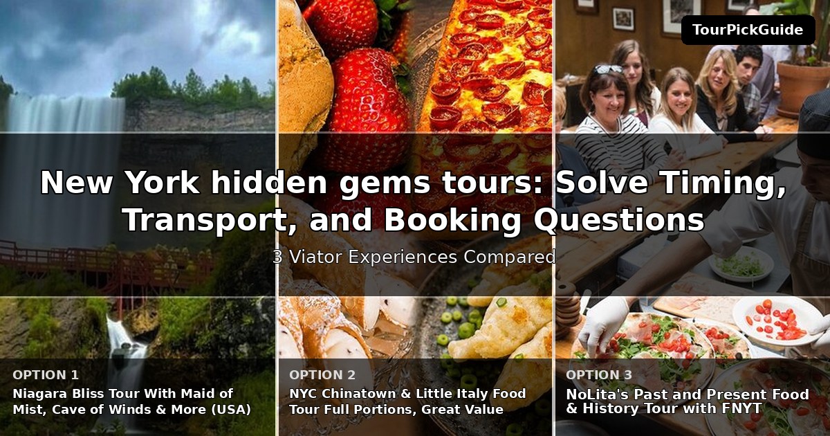 New York hidden gems tours – three Viator experiences compared