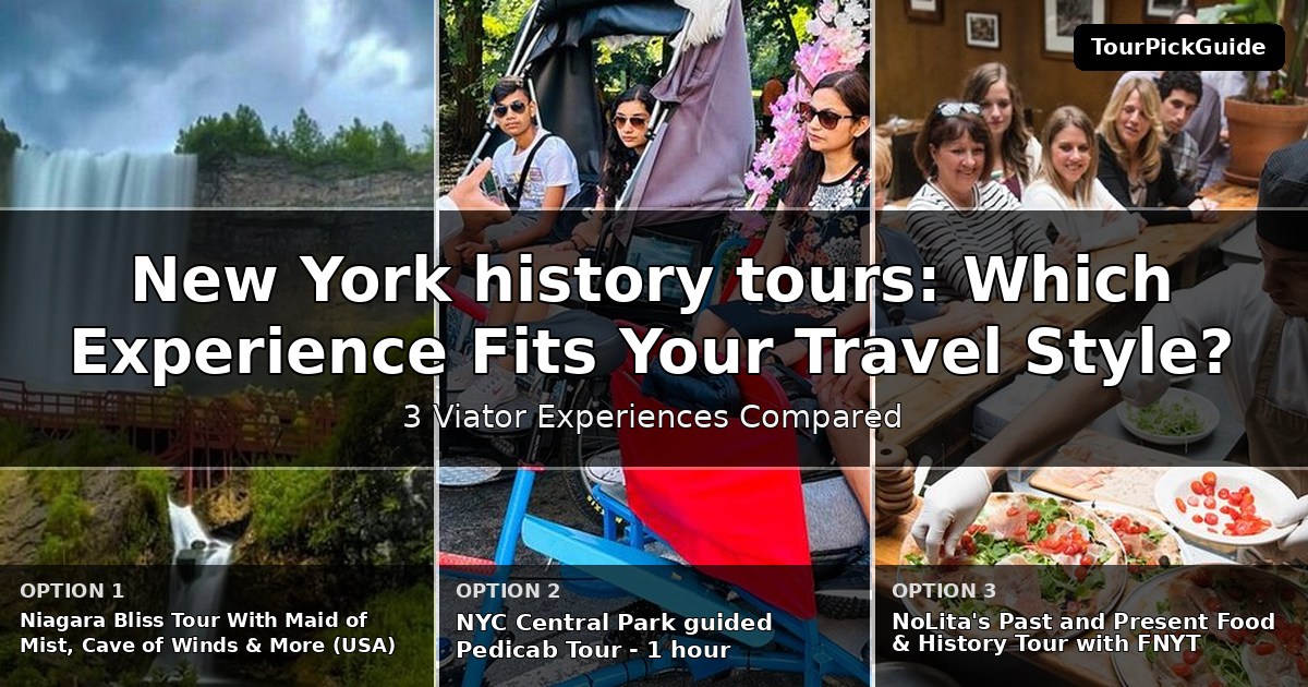 New York history tours – three Viator experiences compared