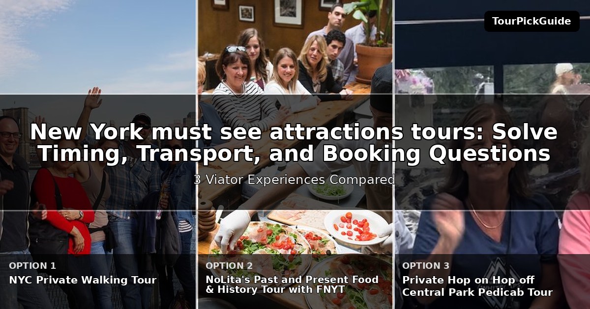 New York must see attractions tours – three Viator experiences compared