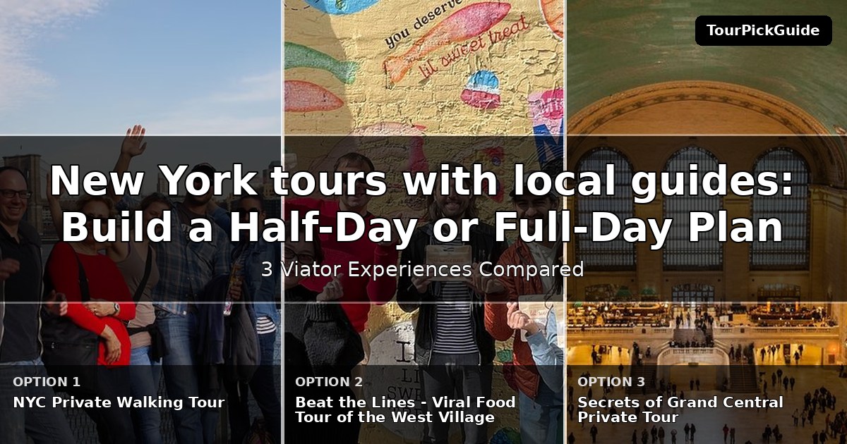 New York tours with local guides – three Viator experiences compared