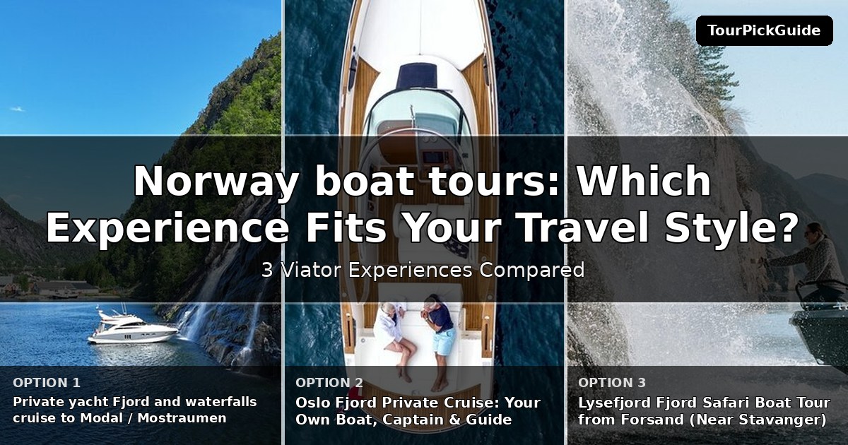 Norway boat tours – three Viator experiences compared
