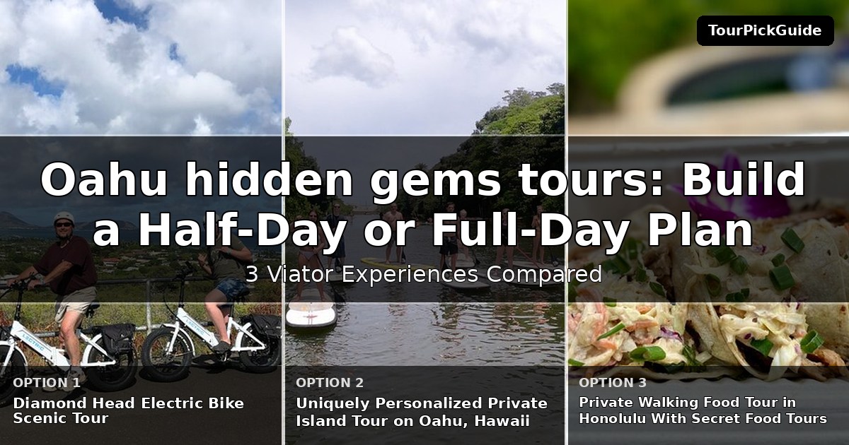 Oahu hidden gems tours – three Viator experiences compared