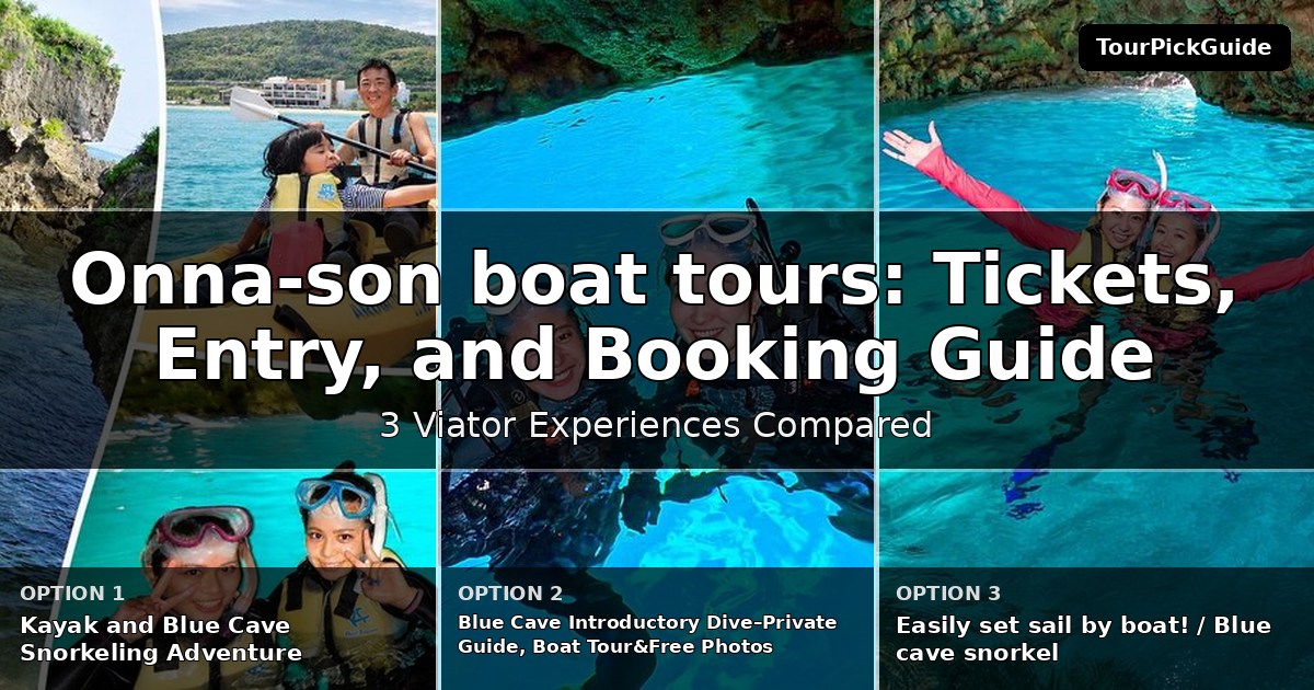 Onna-son boat tours – three Viator experiences compared