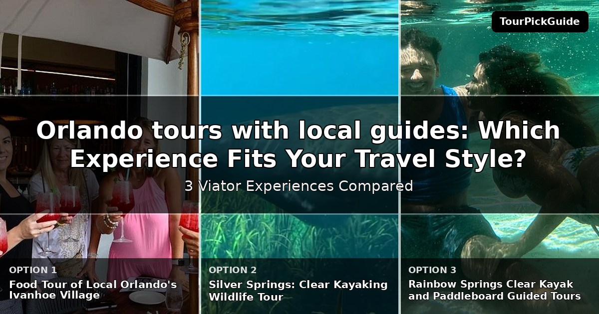 Orlando tours with local guides – three Viator experiences compared
