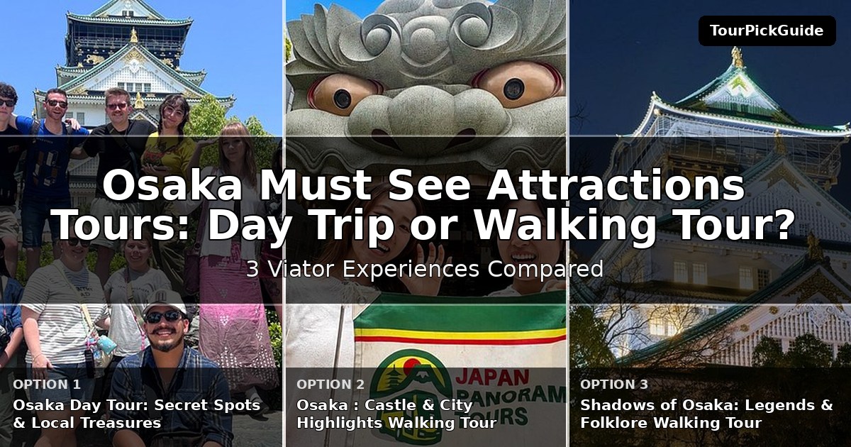 Osaka must see attractions tours – three Viator experiences compared