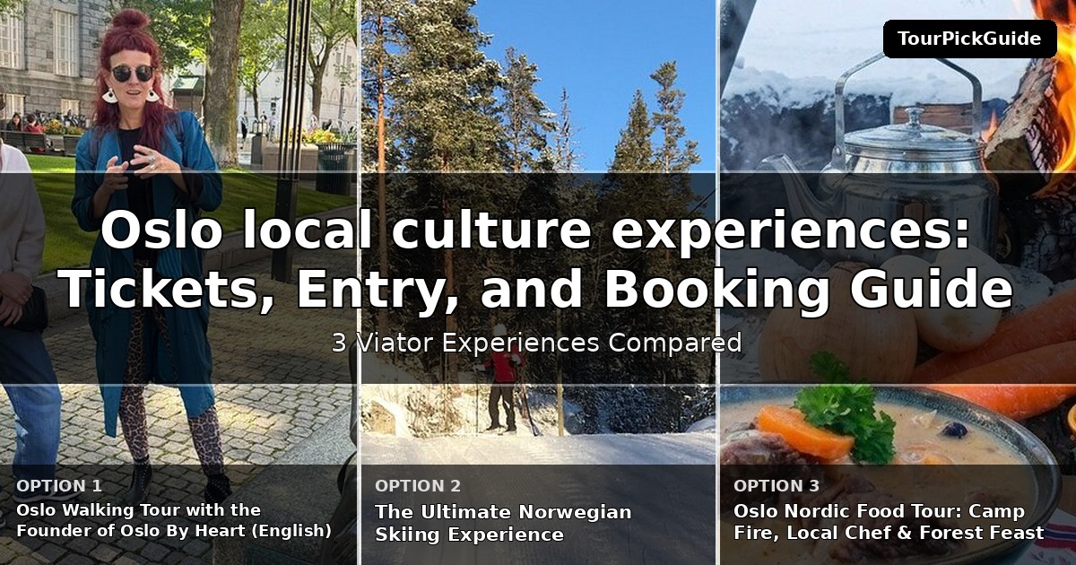 Oslo local culture experiences – three Viator experiences compared