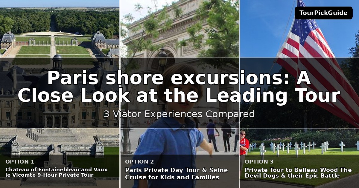 Paris shore excursions – three Viator experiences compared