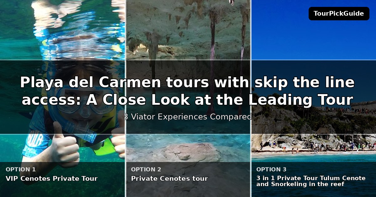 Playa del Carmen tours with skip the line access – three Viator experiences compared