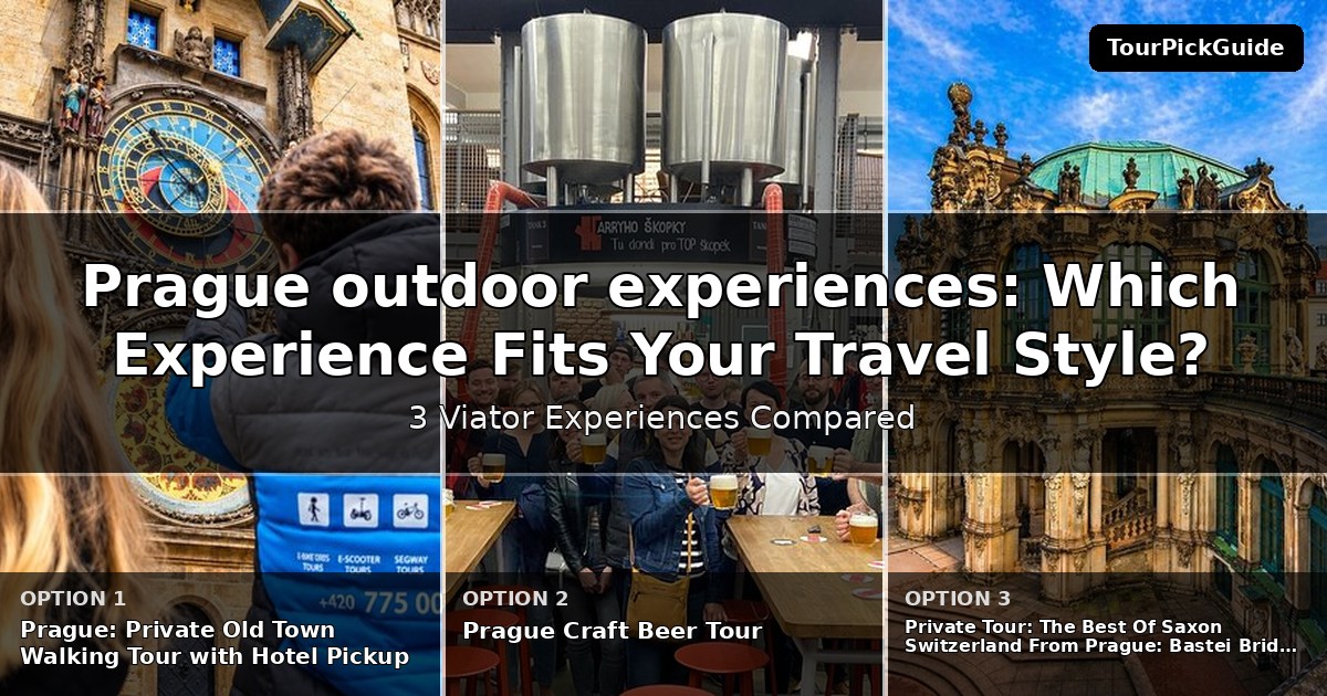 Prague outdoor experiences – three Viator experiences compared