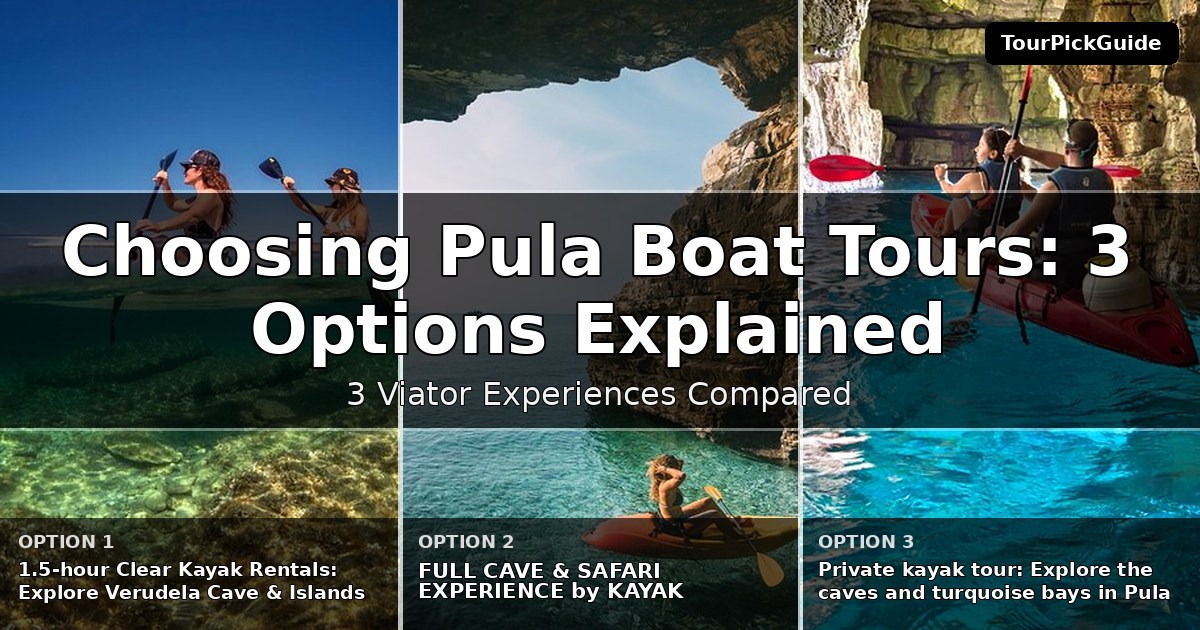 Pula boat tours – three Viator experiences compared